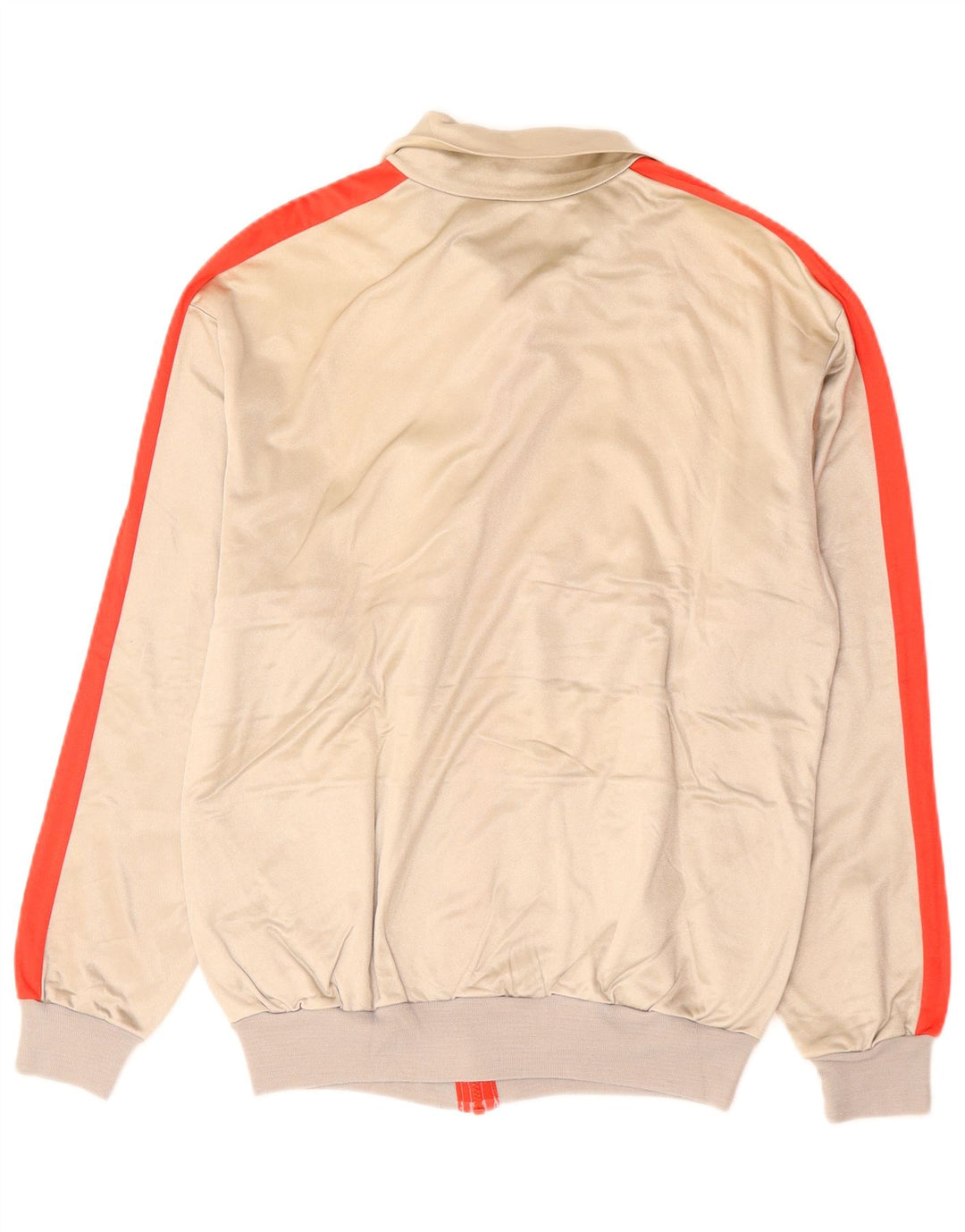 Vintage Herren-Trainingsanzug-Top-Jacke, Mittelgrau, Farbblock