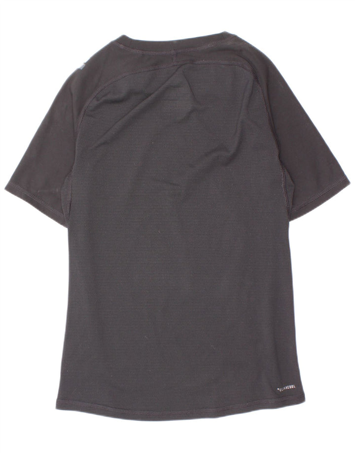 Adidas Jungen Climacool T-Shirt Top 11–12 Jahre, schwarzes Polyester
