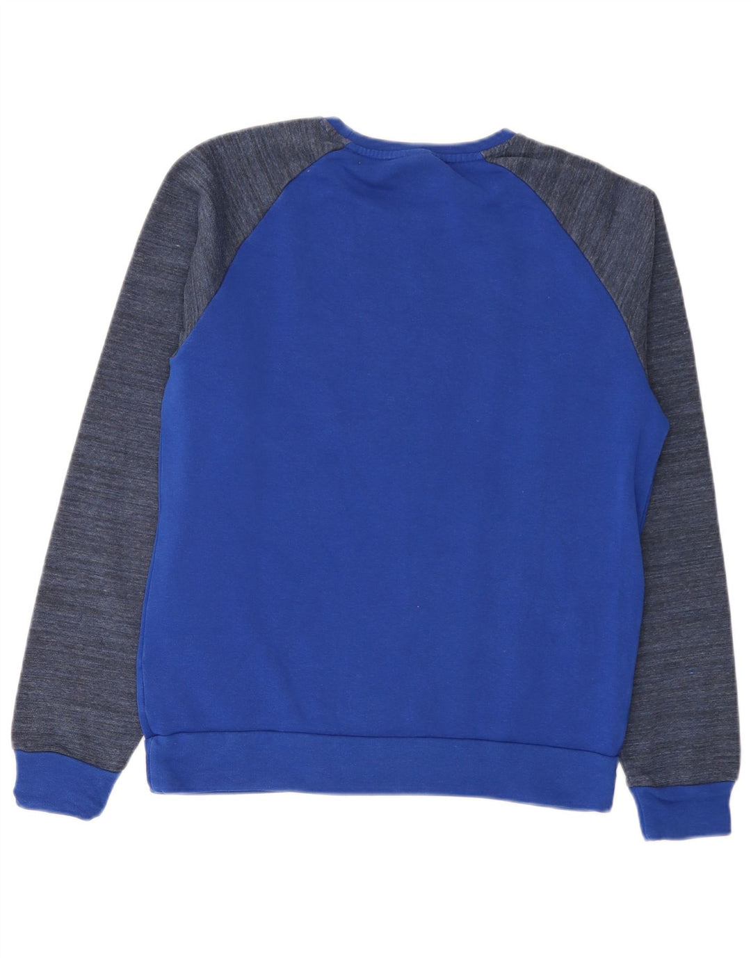 Adidas Herren Neo Graphic Sweatshirt Pullover mittelblaue Colourblock-Baumwolle