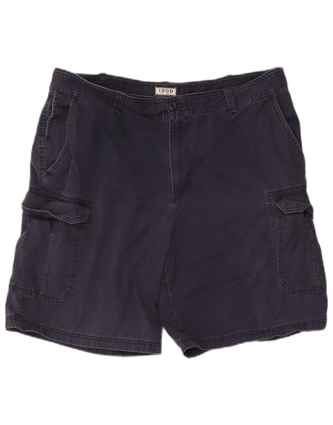 Izod Herren Cargoshorts W38 XL Marineblau Baumwolle