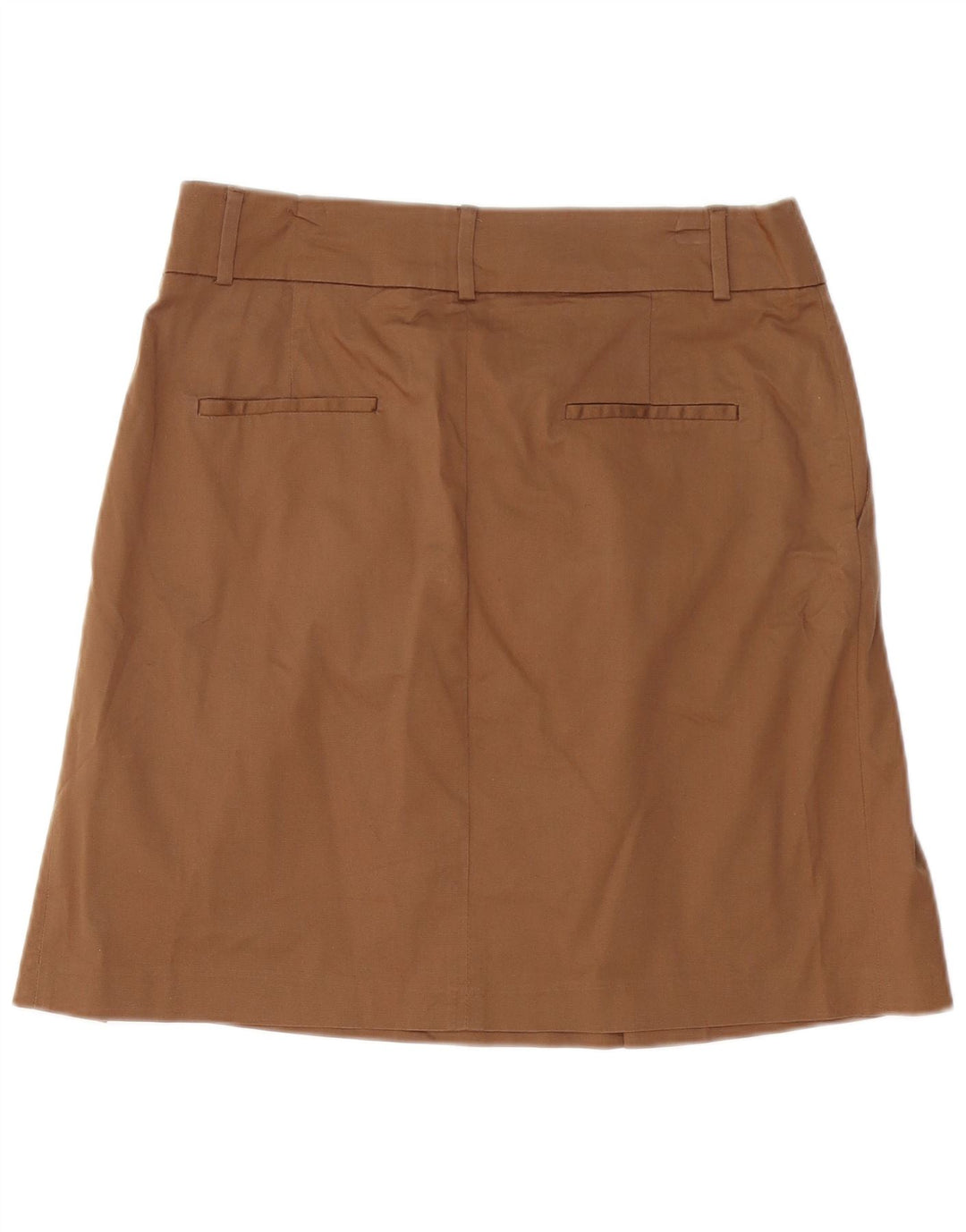 Zara Damen Faltenrock in A-Linie, Größe L, W34, Braun