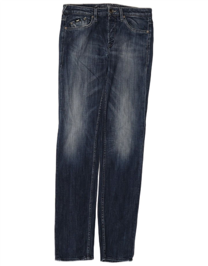 Gas Damen Slim Jeans W30 L34 Blaue Baumwolle