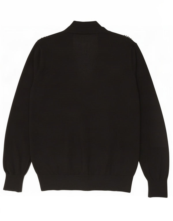 Zara Herren Strickjacke XL Schwarz Acryl