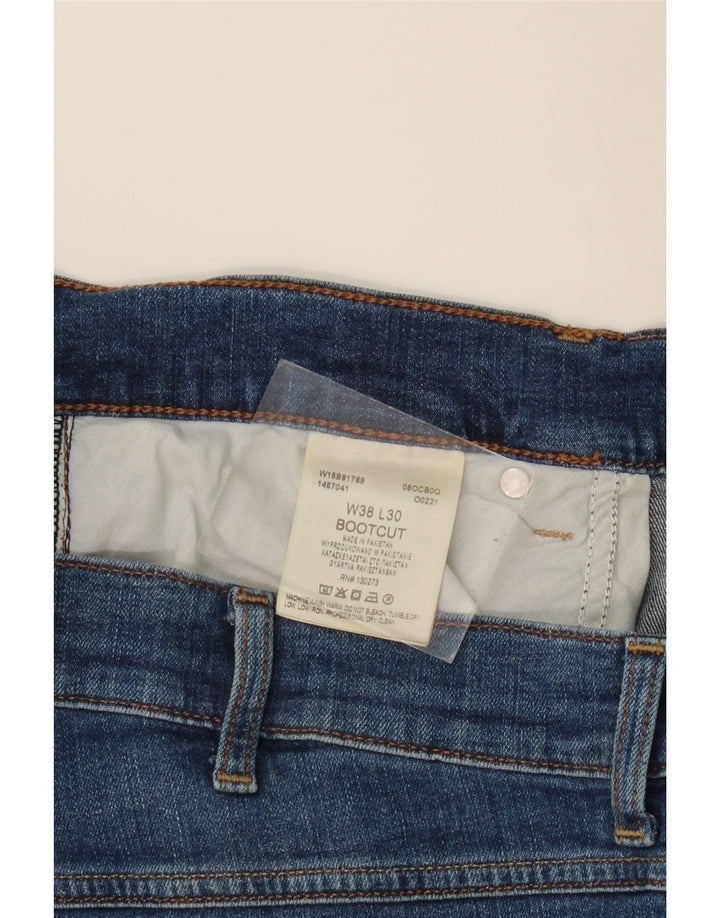 WRANGLER Herren Bootcut Jeans W38 L30 Blaue Baumwolle