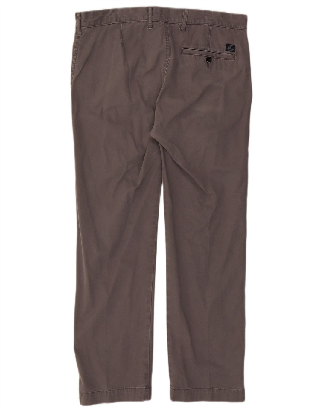 Gerade Herren-Chinohose von Marks & Spencer, Breite 34, Länge 29, Grau, Baumwolle