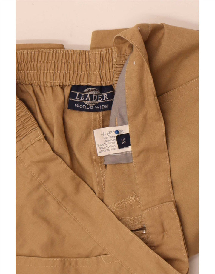 Leader Herren-Freizeitshorts W32 Medium Beige Polyester