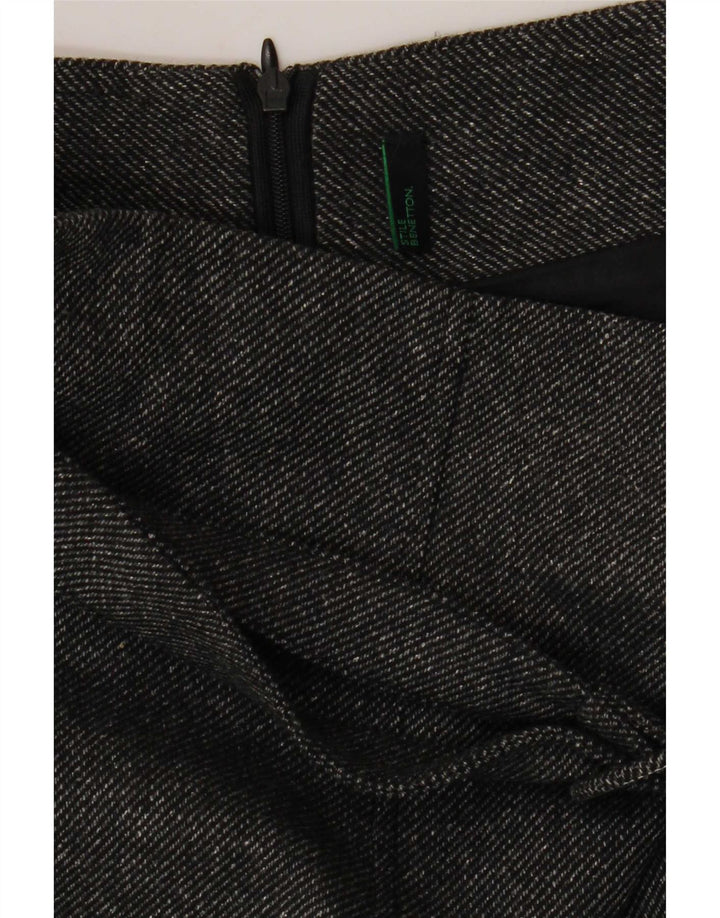 Benetton Damen Bleistiftrock W26 Small Grau