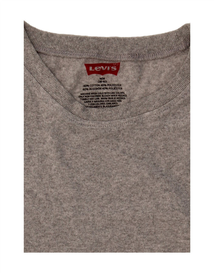LEVI'S Mens T-Shirt Top UK 38/40 Medium Grey Cotton Vintage Levi's and Second-Hand Levi's from Messina Hembry 