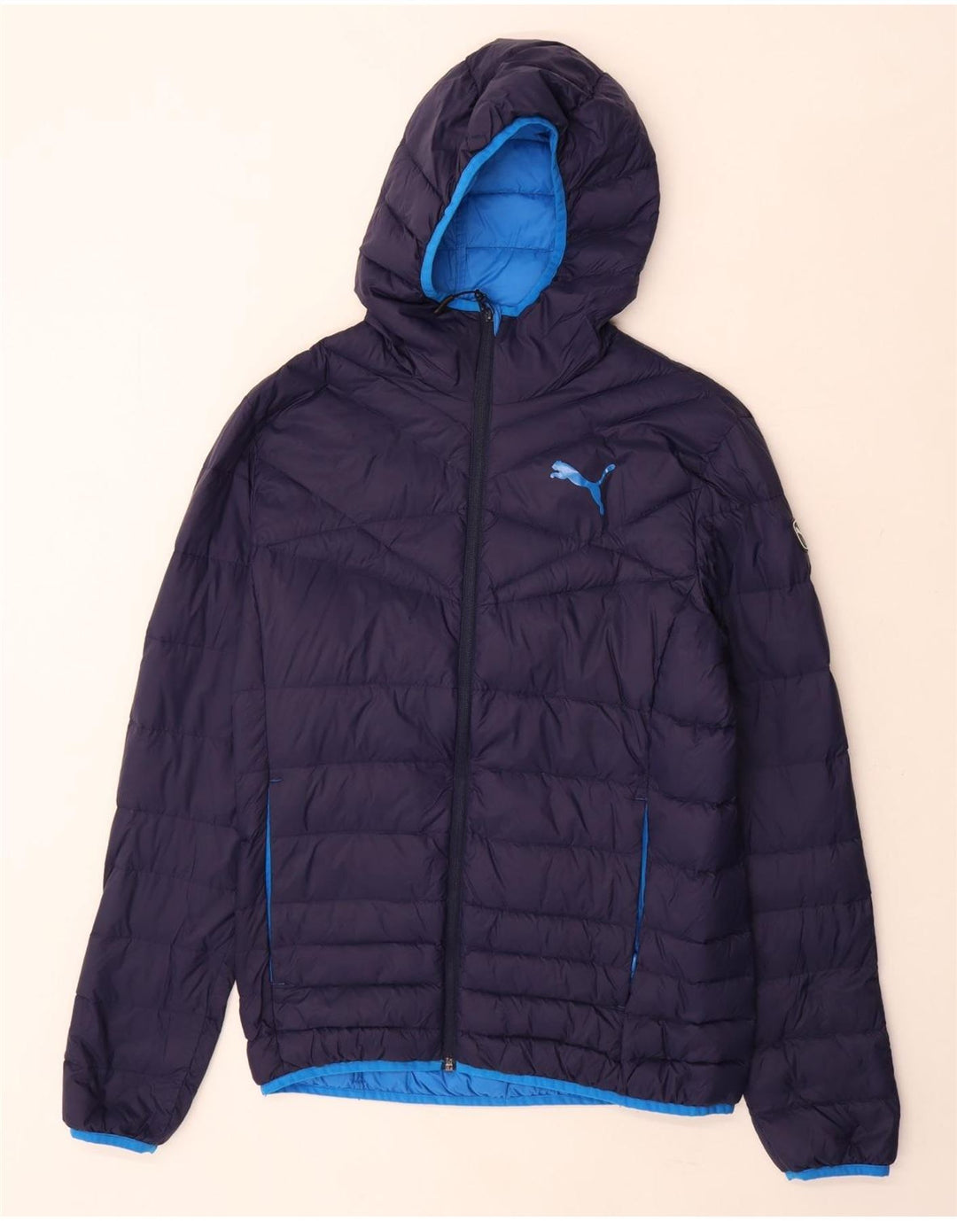 Puma Herren-Kapuzenjacke, gepolstert, Größe 36, Marineblau