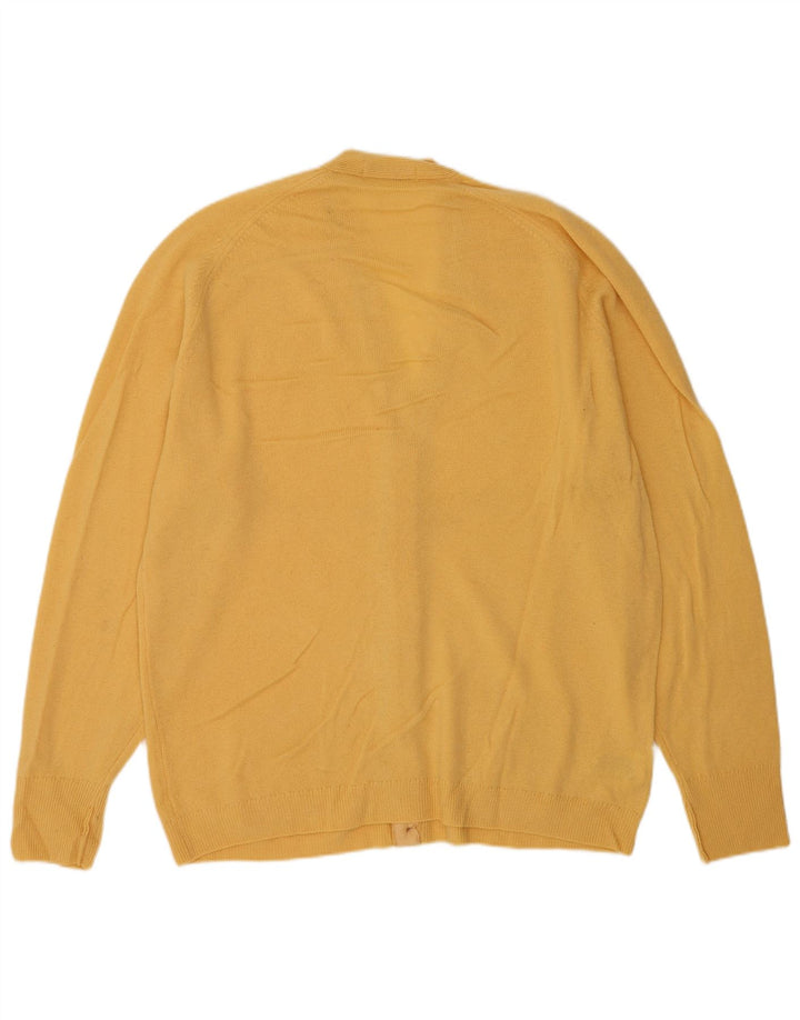 Marks & Spencer Herren Strickjacke XL Gelbe Schurwolle