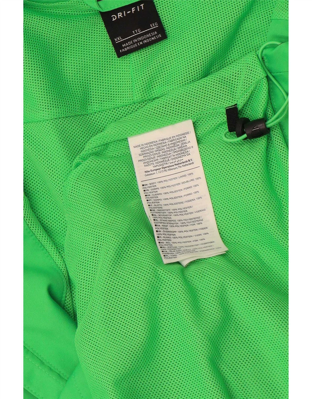 Nike Herren Dri Fit Trainingsanzug Top Jacke 2XL Grün Colourblock Polyester