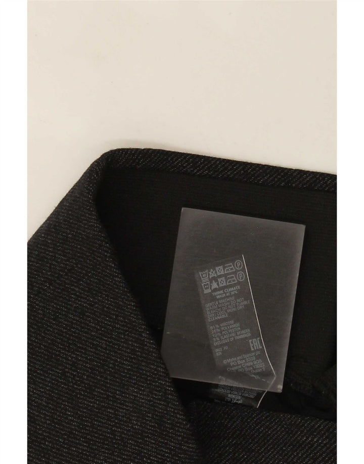 Marks & Spencer Damen Leggings UK 8 Small Schwarz gefleckte Viskose