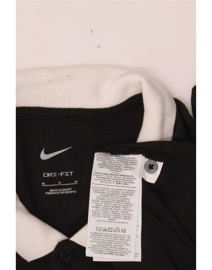 Nike Herren Dri Fit Graphic Poloshirt Mittelschwarzes Polyester