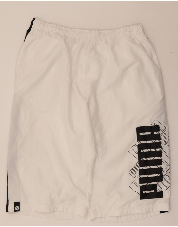 Puma Herren Graphic Sport Shorts XL Weiß Colourblock Polyester