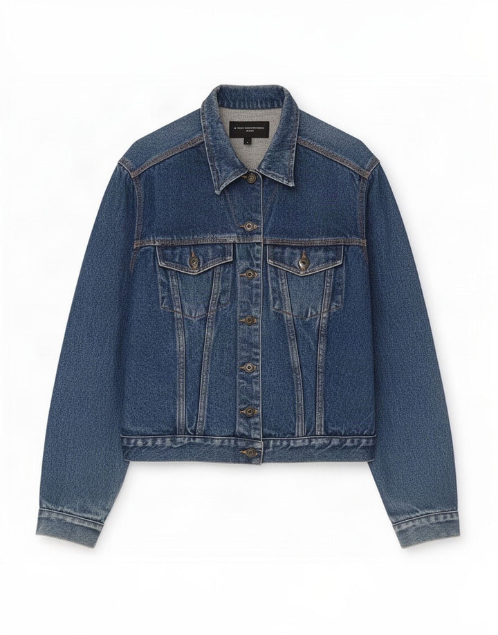 French Connection Damen Jeansjacke UK 16 Large Blaue Baumwolle