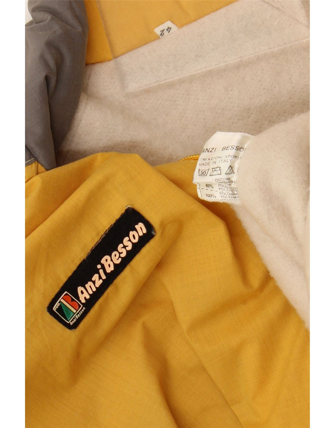 Anzi Besson Damen Windjacke IT 42 Mittelgelb Farbblock