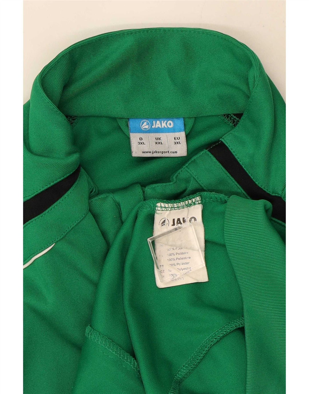 Jako Herren-Trainingsanzug-Oberteil, Jacke, 2XL, grünes Polyester