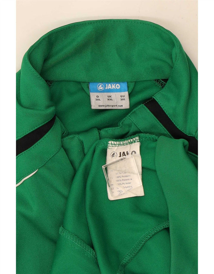Jako Herren-Trainingsanzug-Oberteil, Jacke, 2XL, grünes Polyester