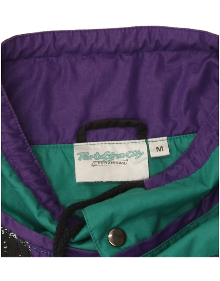 VINTAGE Herren-Pullover-Trainingsanzug-Top-Jacke, Mittelschwarz, Farbblock