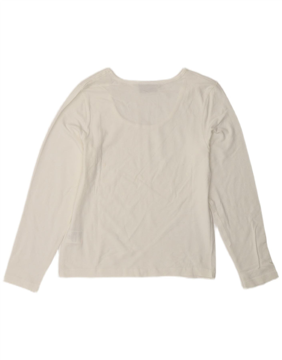 WRANGLER Damen Top Langarm UK 18 XL Weiße Baumwolle