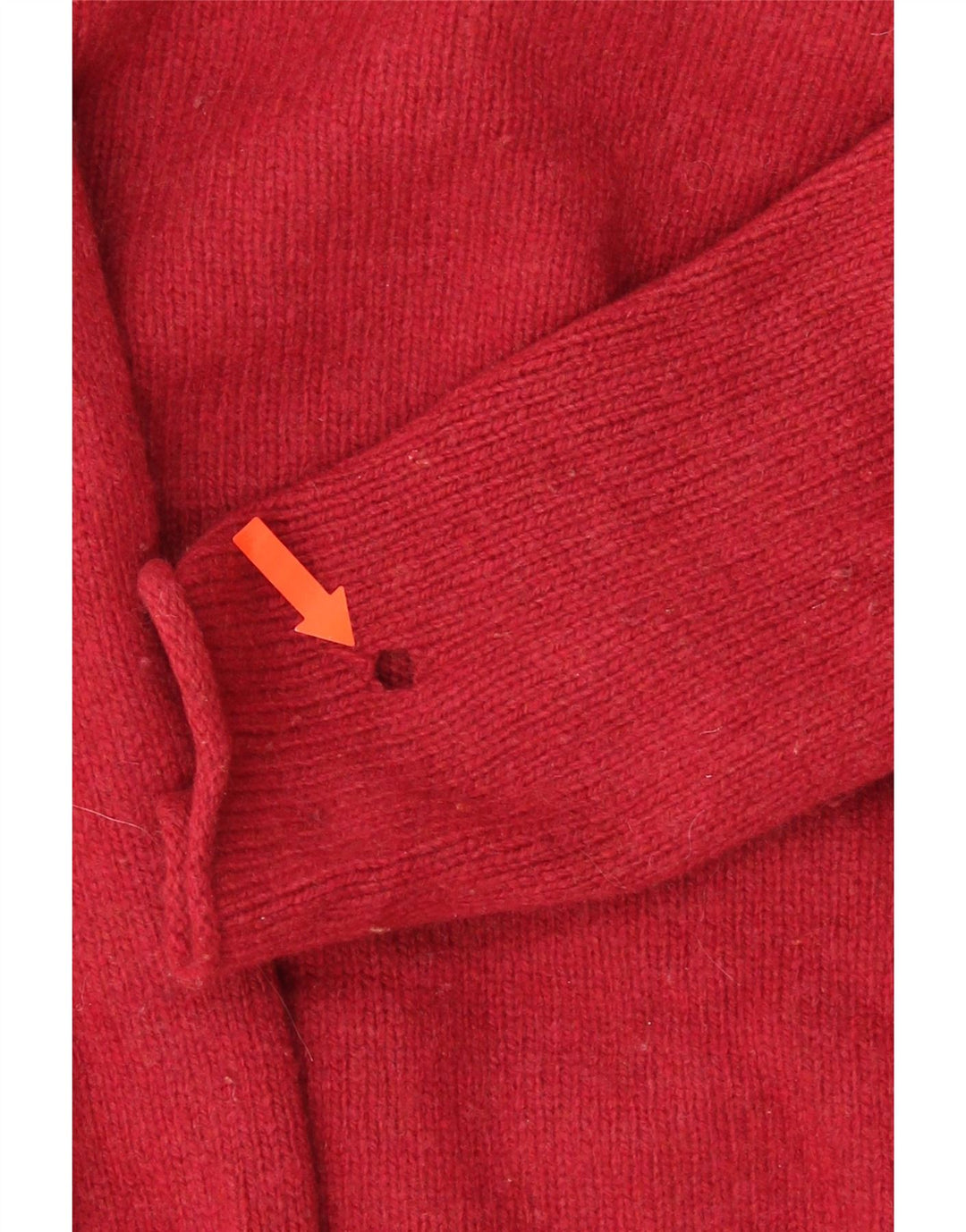 Jigsaw Damen-Pullover mit Rollkragen, UK 12, mittelrote Lammwolle