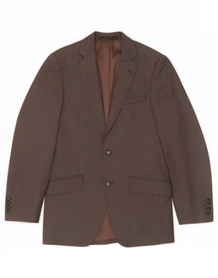 Marks & Spencer Herren-Blazer mit 2 Knöpfen, UK 36, kleine graue Wolle