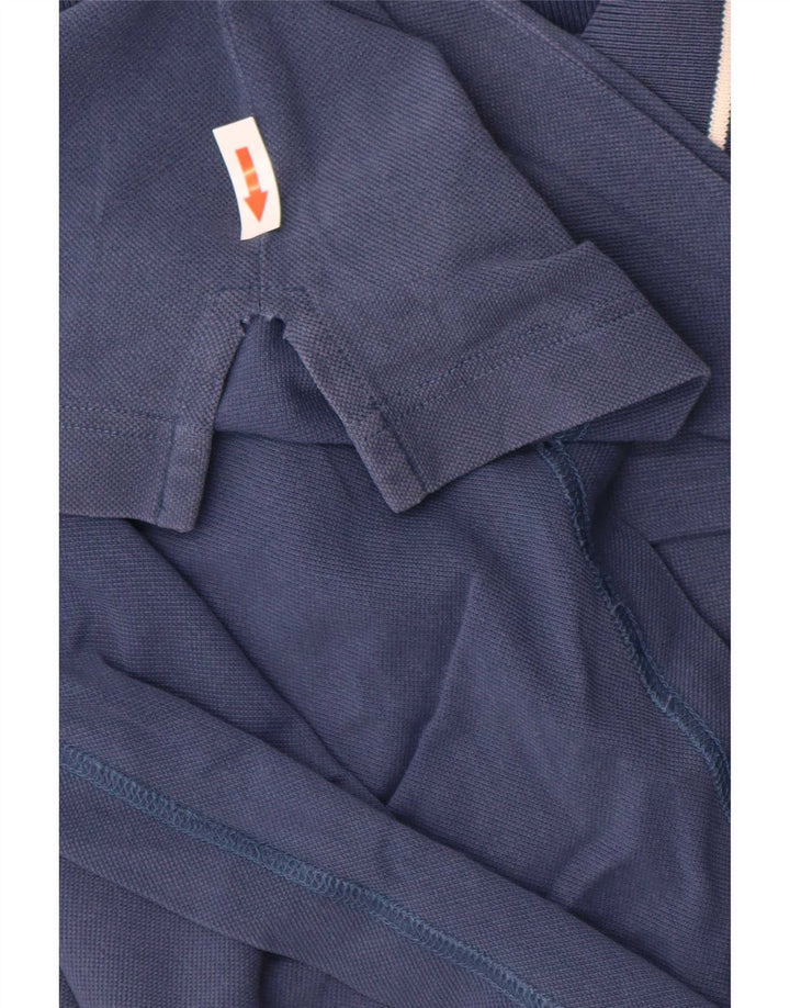 Fred Perry Herren-Poloshirt aus mittelblauer, gestreifter Baumwolle