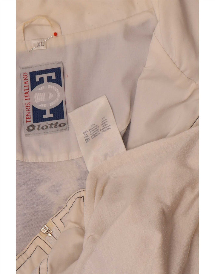 Lotto Herren-Trainingsanzugoberteil mit Grafik, XL, blaues Farbblock-Polyester