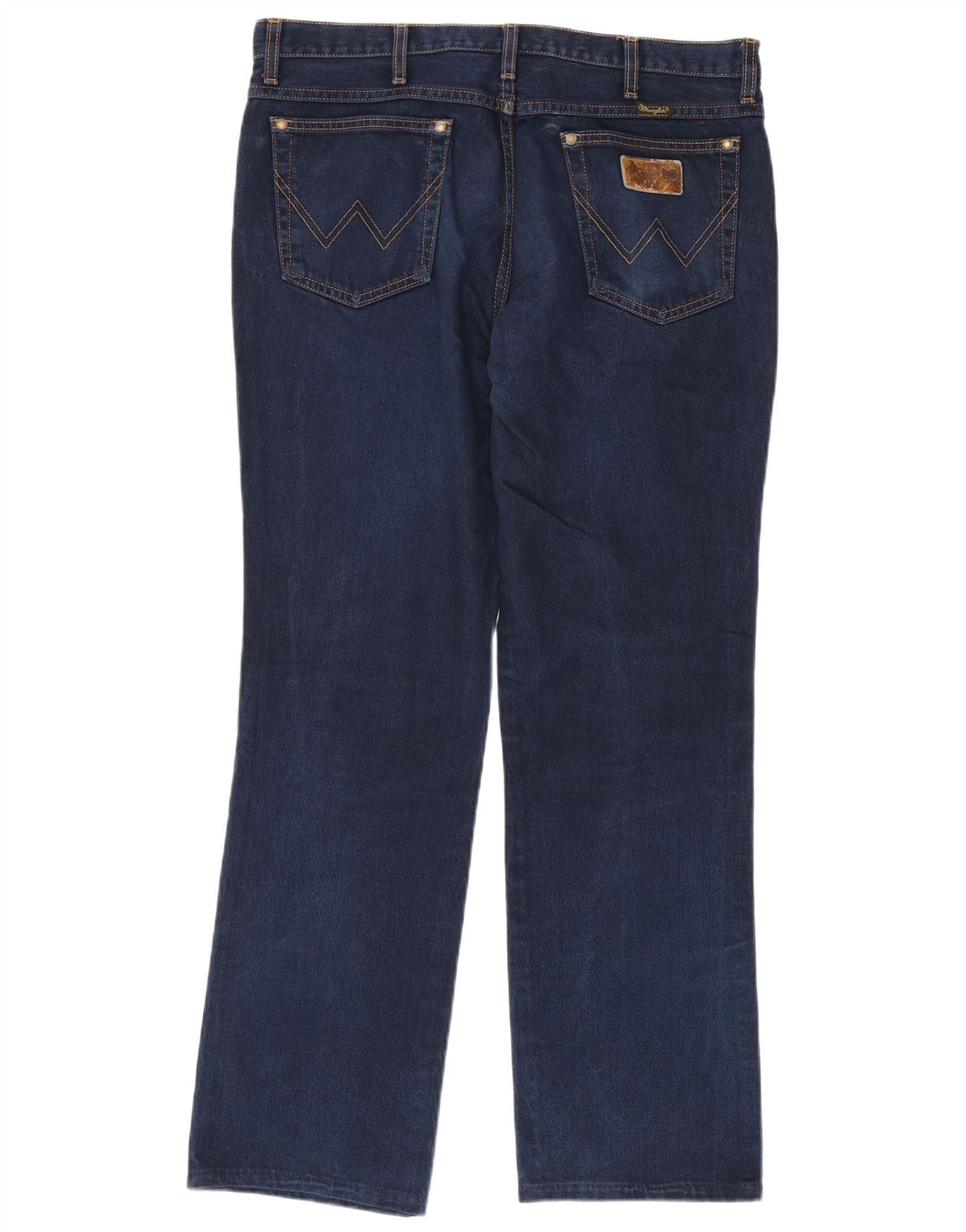 Wrangler Mens Evolution Straight Jeans W36 L32 Marineblaue Baumwolle