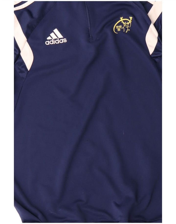 Adidas Munster Rugby Pullover-Trainingsanzug für Herren, Größe L, Marineblau