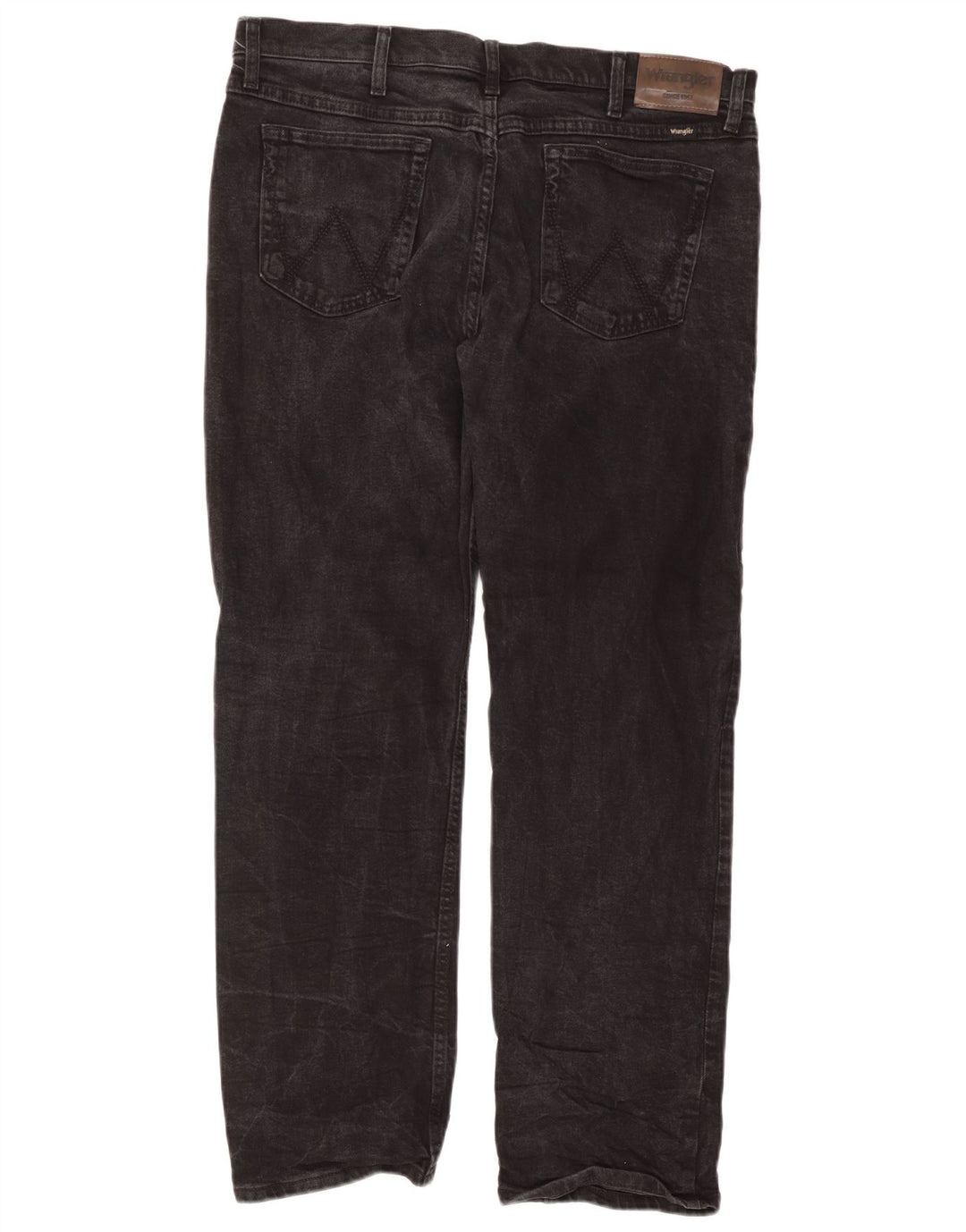Wrangler Herren-Jeans mit normaler Passform, gerade Passform, W38, L30, schwarze Baumwolle
