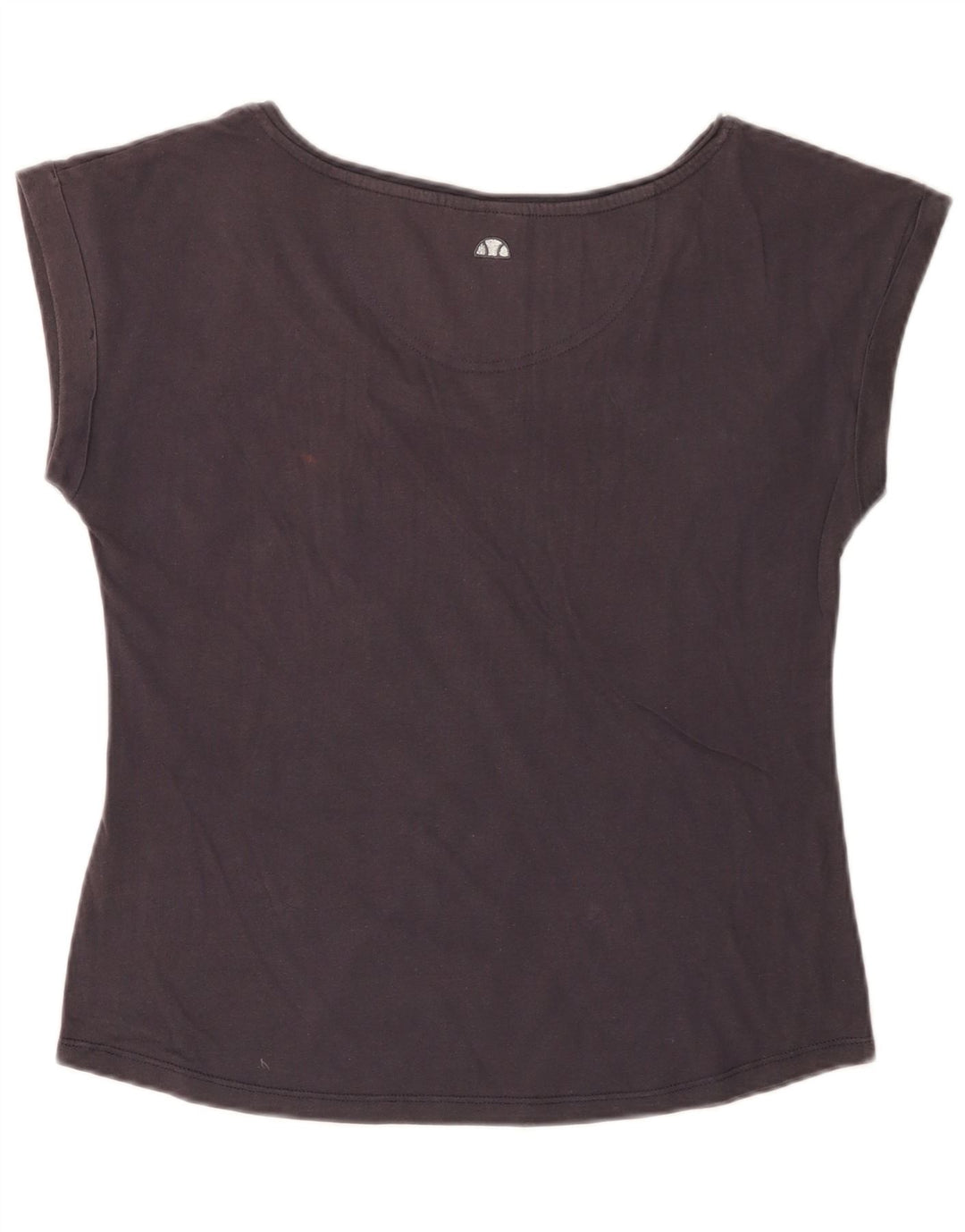 ELLESSE Damen Grafik-T-Shirt-Oberteil UK 14 Large Marineblau Baumwolle