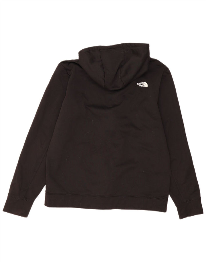 The North Face Herren-Kapuzenpullover mit Reißverschluss, groß, aus schwarzem Polyester