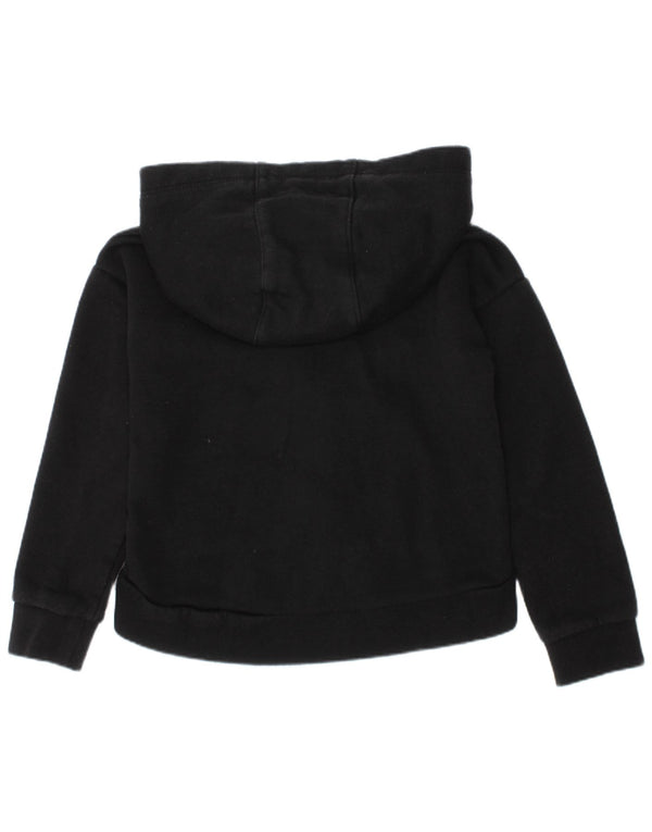 Nike Mädchen-Kapuzenpullover mit Reißverschluss, 4–5 Jahre, schwarze Baumwolle
