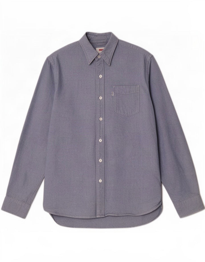 Levi's Herrenhemd Mittelblaue Baumwolle