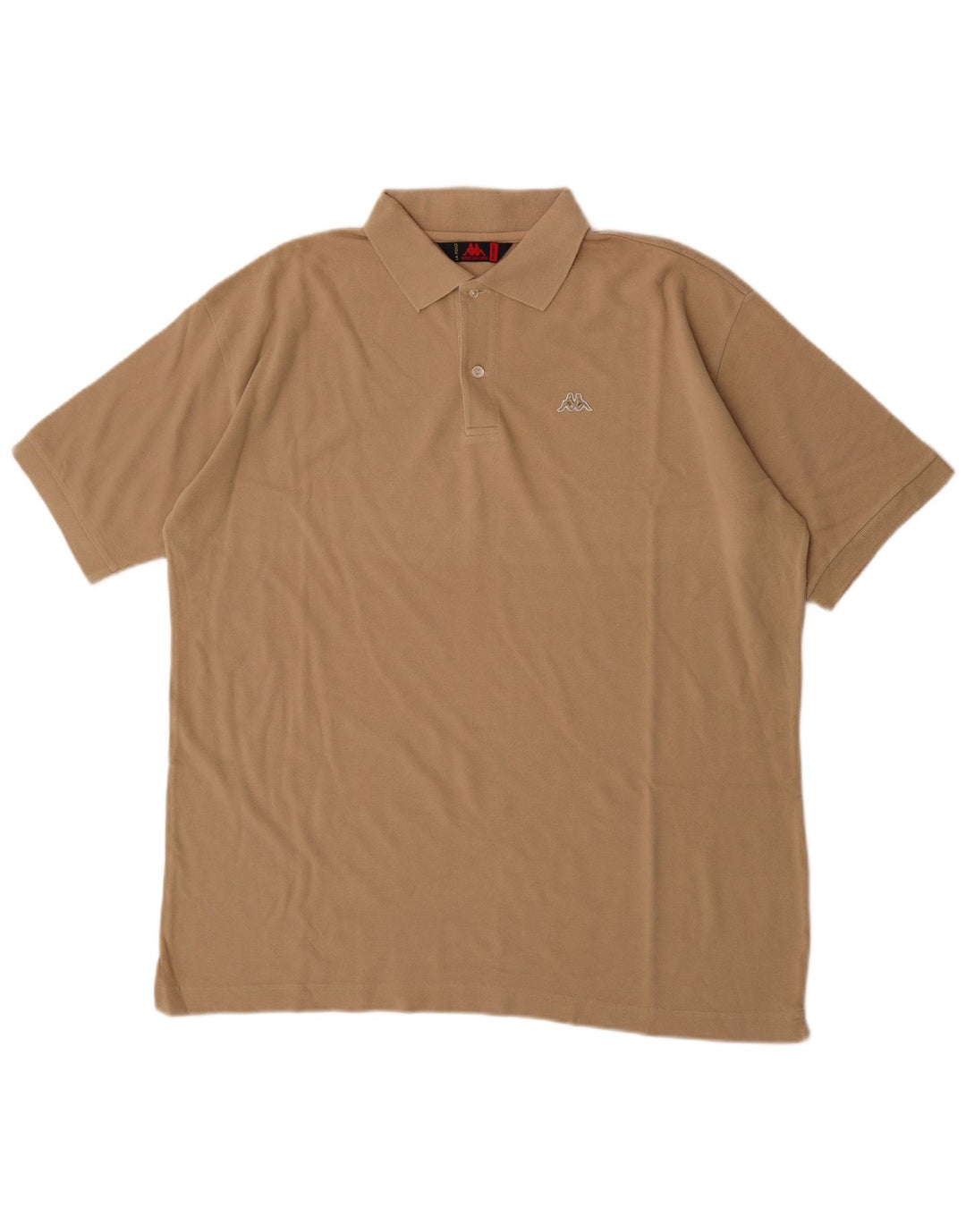 Kappa Herren Poloshirt 2XL Beige Baumwolle