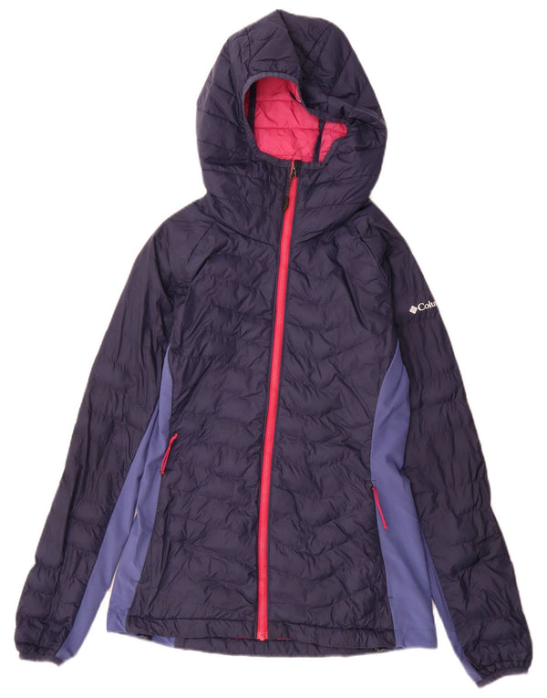 Columbia Damen Wattierte Jacke UK 8 Small Marineblau Colourblock Sports