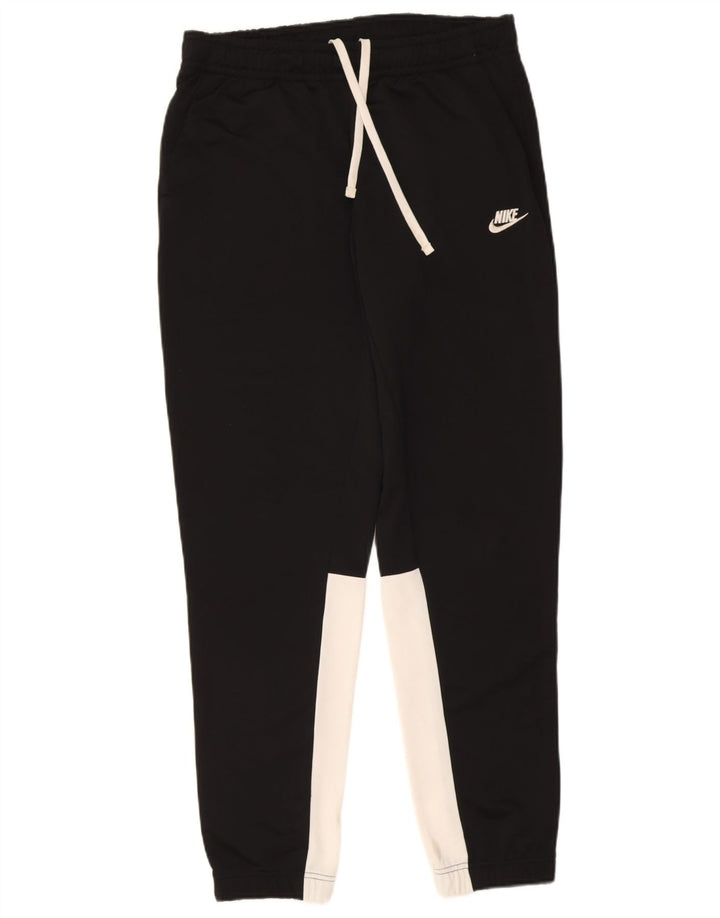 Nike Herren-Trainingshose, Jogginghose, groß, schwarzes Farbblock-Polyester