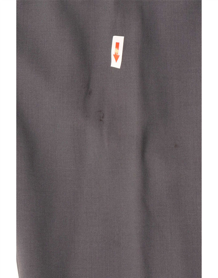 Gerade Herren-Anzughose von Marks & Spencer, W36, L29, graue Schurwolle