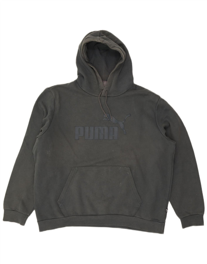 Puma Herren Graphic Hoodie Pullover XL Grau Baumwolle