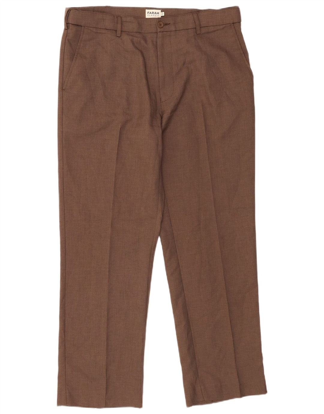 Farah Herren-Chinohose mit klassischer Passform, W36, L29, braun, Polyester