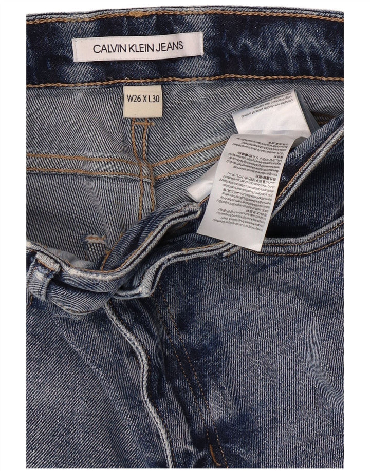 Calvin Klein Damen Skinny Jeans W26 L30 Blue Cotton Classic