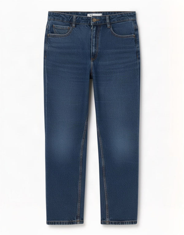 Zara Damen Tapered Jeans EU 38 Small W28 L27 Blaue Baumwolle