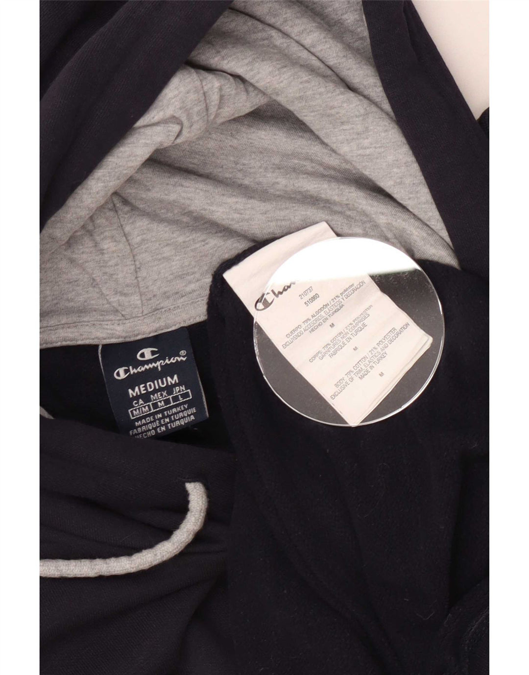 Champion Herren-Kapuzenpullover mit Grafik, mittelmarineblaue Baumwolle