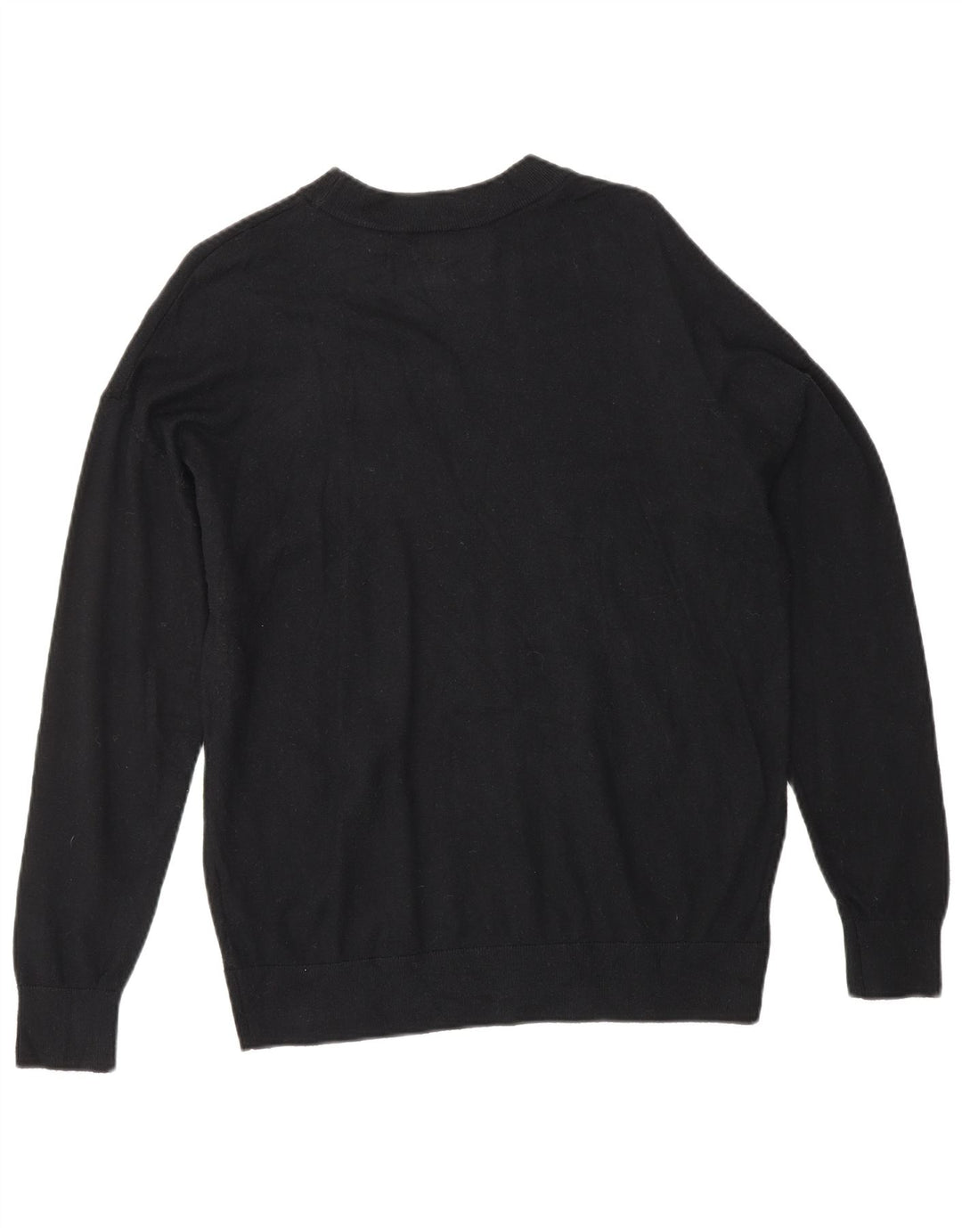 MARKS & SPENCER Damen-Pullover mit grafischem Rundhalsausschnitt, Gr. 14, mittelschwarz
