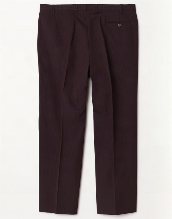Marks & Spencer Herren-Anzughose, gerade, W42, L33, Marineblau, Nadelstreifen