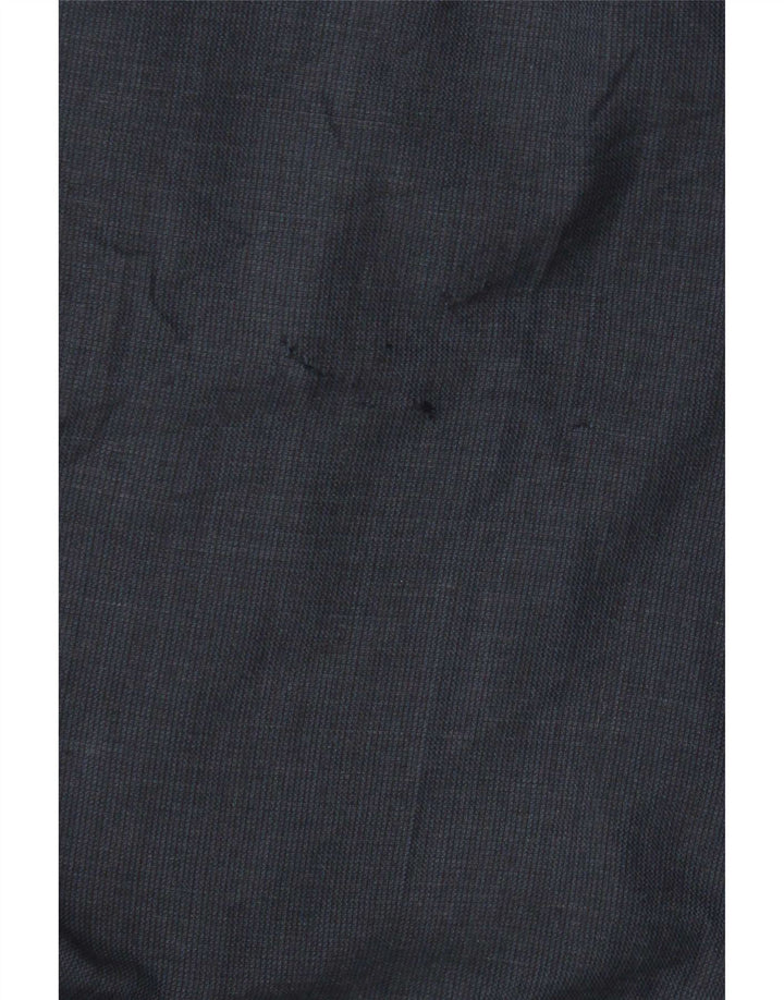Gerade Herren-Anzughose von Marks & Spencer, W34, L29, marineblaue Wolle
