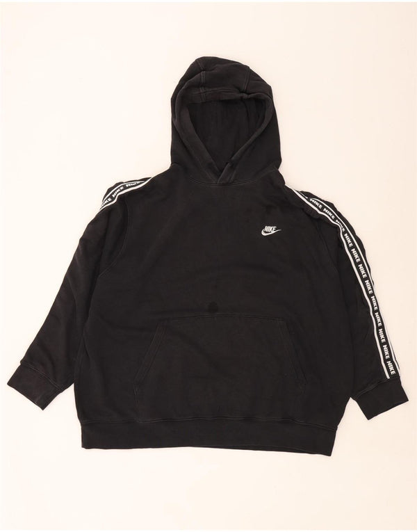 Nike Herren Graphic Hoodie Pullover 2XL Schwarz Baumwolle