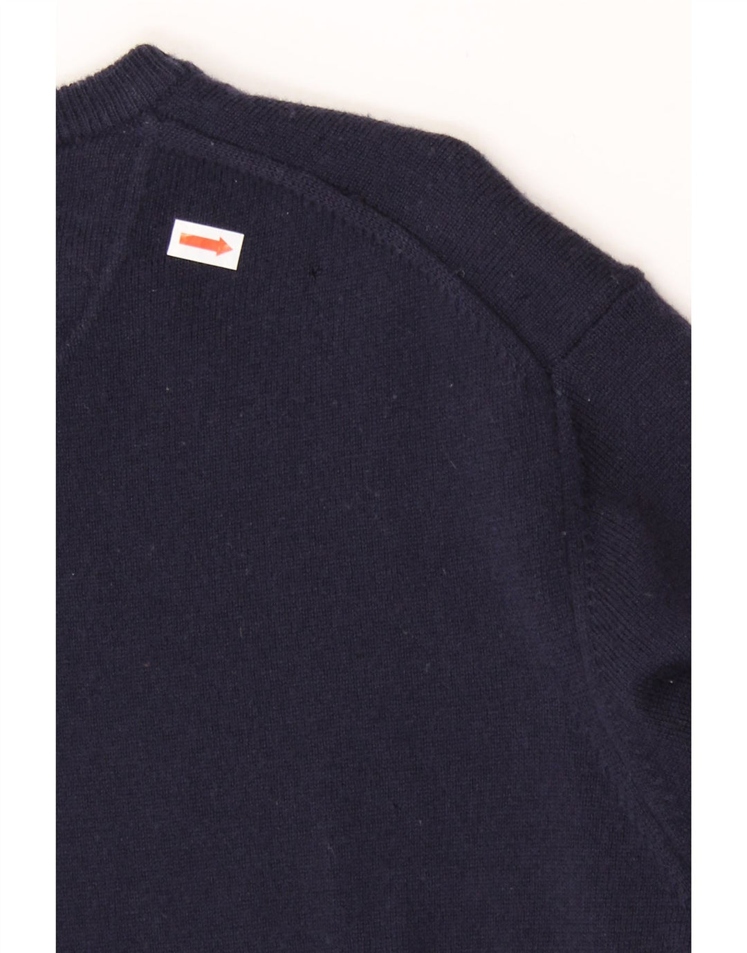 HENRY COTTONS Herren-Pullover mit V-Ausschnitt, Größe L, Marineblau