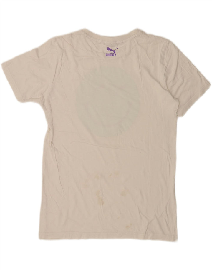 Puma Herren T-Shirt mit Grafik, Größe S, Weiß